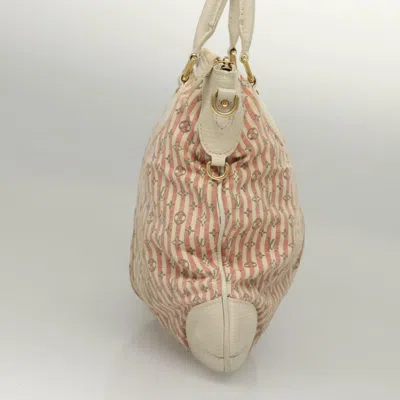 Pre-owned Louis Vuitton Mini Lin Pink Canvas Shoulder Bag ()