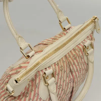 Pre-owned Louis Vuitton Mini Lin Pink Canvas Shoulder Bag ()