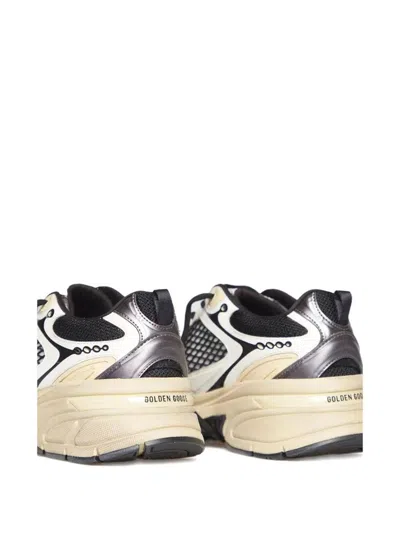 Golden Goose Leather Trainers With Mesh Panels In Multi
