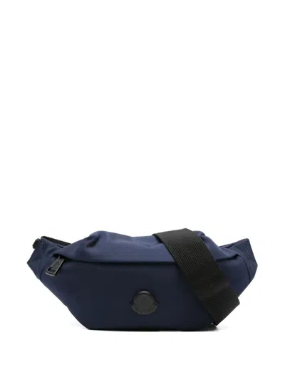 Moncler Durance Small Nylon Belt Bag In Blue