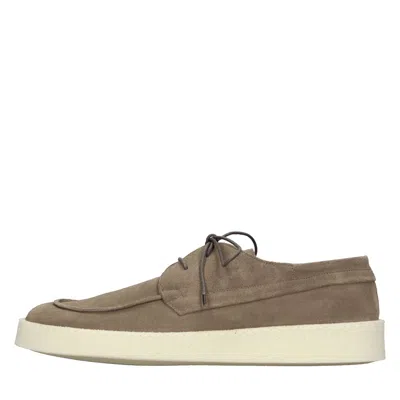 Pantanetti Flat Shoes Grey In Brown