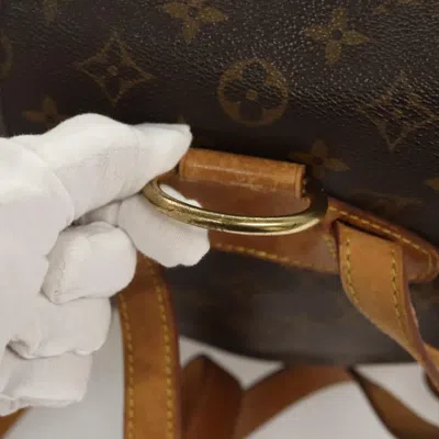 Pre-owned Louis Vuitton Montsouris Mm Brown Canvas Backpack Bag ()