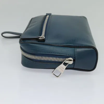 Pre-owned Louis Vuitton Osh Blue Leather Clutch Bag ()
