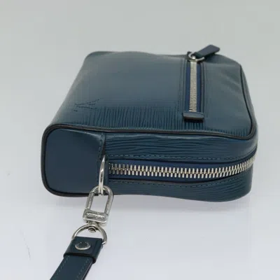 Pre-owned Louis Vuitton Osh Blue Leather Clutch Bag ()