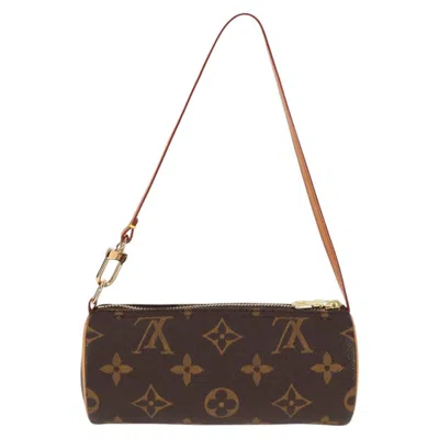 Pre-owned Louis Vuitton Papillon Brown Canvas Clutch Bag ()