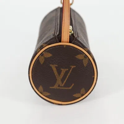 Pre-owned Louis Vuitton Papillon Brown Canvas Clutch Bag ()