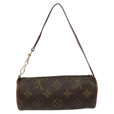 Pre-owned Louis Vuitton Papillon Brown Canvas Clutch Bag ()