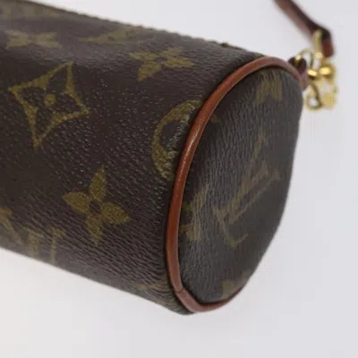 Pre-owned Louis Vuitton Papillon Brown Canvas Clutch Bag ()
