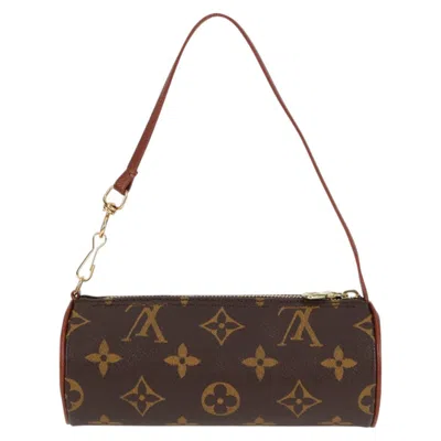 Pre-owned Louis Vuitton Papillon Brown Canvas Clutch Bag ()