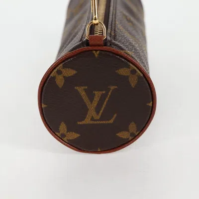 Pre-owned Louis Vuitton Papillon Brown Canvas Clutch Bag ()