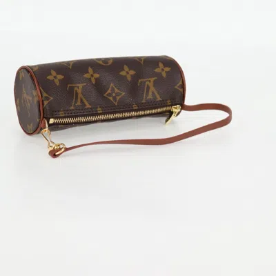 Pre-owned Louis Vuitton Papillon Brown Canvas Clutch Bag ()
