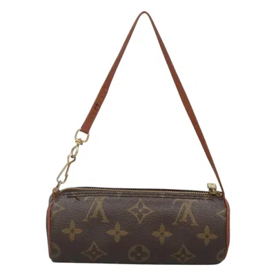 Pre-owned Louis Vuitton Papillon Brown Canvas Clutch Bag ()