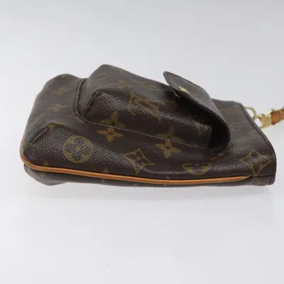 Pre-owned Louis Vuitton Partition Brown Canvas Clutch Bag ()
