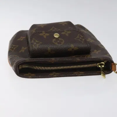 Pre-owned Louis Vuitton Partition Brown Canvas Clutch Bag ()