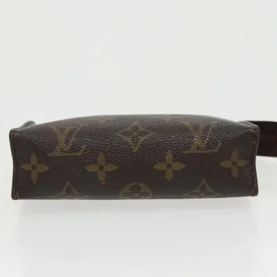 Pre-owned Louis Vuitton Poche Toilette 15 Brown Canvas Clutch Bag ()