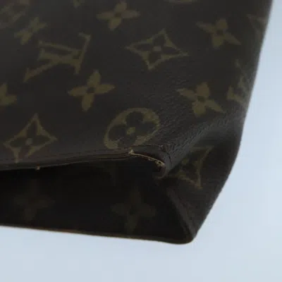 Pre-owned Louis Vuitton Poche Toilette Brown Canvas Clutch Bag ()