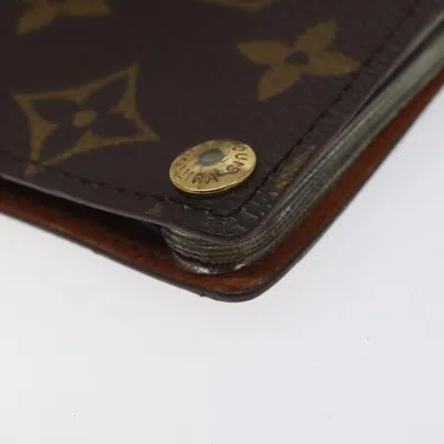 Pre-owned Louis Vuitton Porte Carte Credit Brown Canvas Wallet  ()