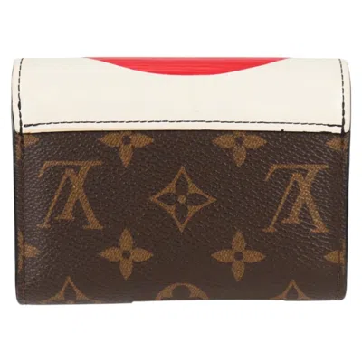 Pre-owned Louis Vuitton Portefeuille Victorine Brown Canvas Wallet  ()