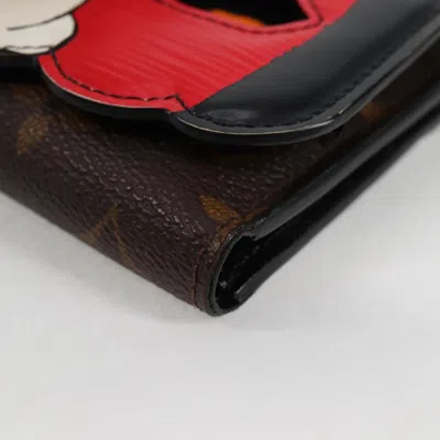 Pre-owned Louis Vuitton Portefeuille Victorine Brown Canvas Wallet  ()