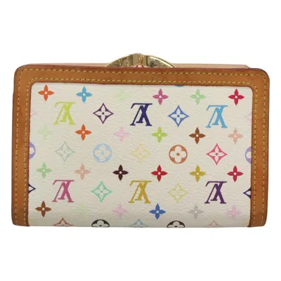 Pre-owned Louis Vuitton Portefeuille Viennois White Canvas Wallet  ()