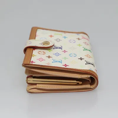 Pre-owned Louis Vuitton Portefeuille Viennois White Canvas Wallet  ()