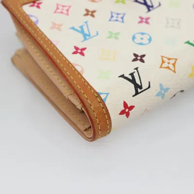 Pre-owned Louis Vuitton Portefeuille Viennois White Canvas Wallet  ()