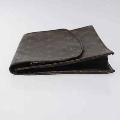Pre-owned Louis Vuitton Rabat Brown Canvas Clutch Bag ()