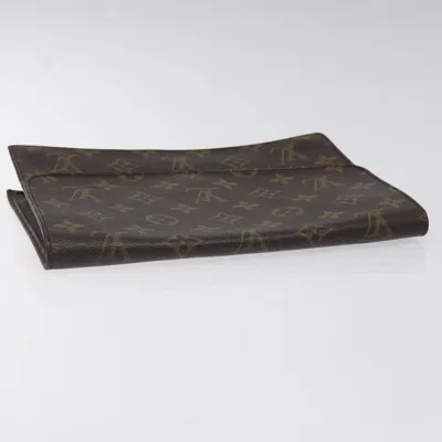 Pre-owned Louis Vuitton Rabat Brown Canvas Clutch Bag ()
