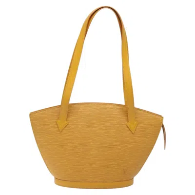 Pre-owned Louis Vuitton Saint Jacques Yellow Leather Shoulder Bag ()