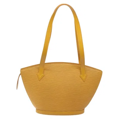 Pre-owned Louis Vuitton Saint Jacques Yellow Leather Shoulder Bag ()