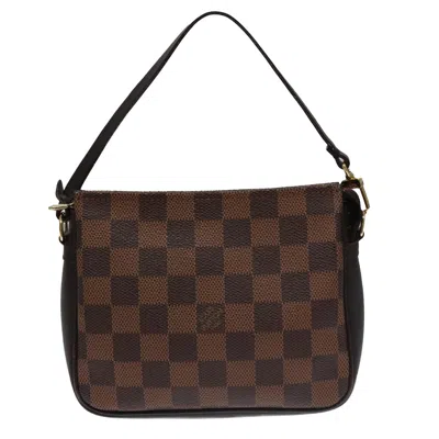 Pre-owned Louis Vuitton Trousse A Maquillage Brush Brown Canvas Clutch Bag ()