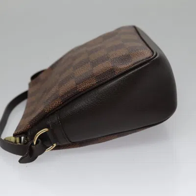 Pre-owned Louis Vuitton Trousse A Maquillage Brush Brown Canvas Clutch Bag ()
