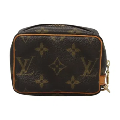 Pre-owned Louis Vuitton Wapiti Brown Canvas Clutch Bag ()