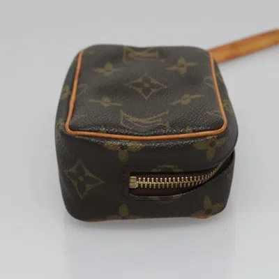 Pre-owned Louis Vuitton Wapiti Brown Canvas Clutch Bag ()