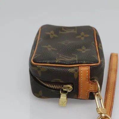 Pre-owned Louis Vuitton Wapiti Brown Canvas Clutch Bag ()