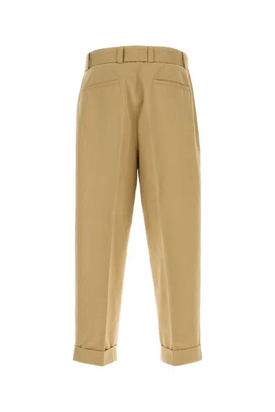 Jil Sander Cotton Blend Trousers Cuffed Hem