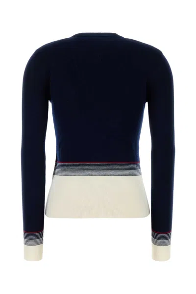 Valentino Garavani Virgin Wool Cardigan In Blue