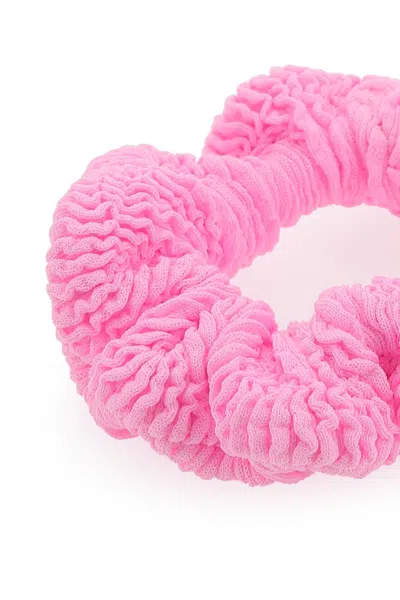 Hunza G Soft Fabric Hair Tie In Pink