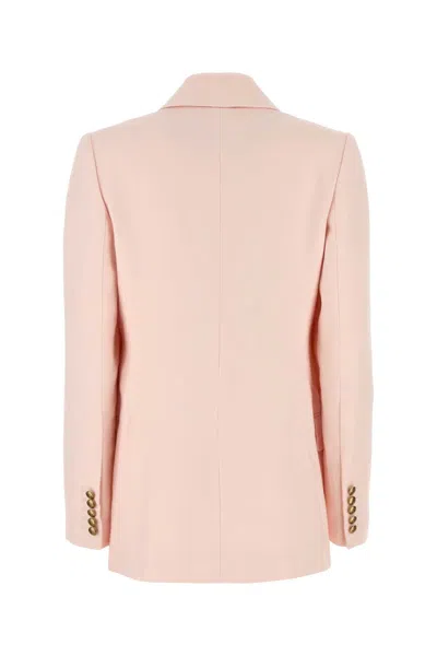 Zimmermann Pastel Pink Linen Crush Blazer In Pink