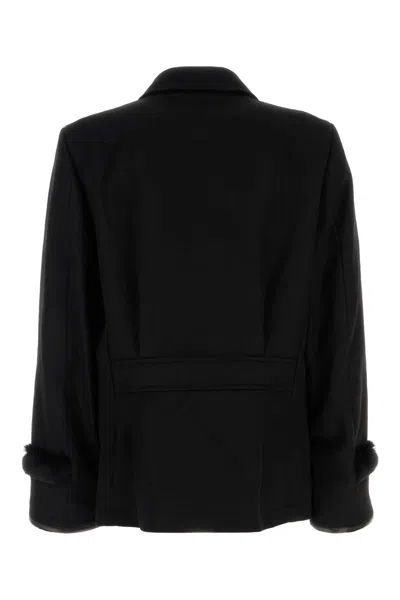 Random Identities Wool-blend Jacket For Men In Black