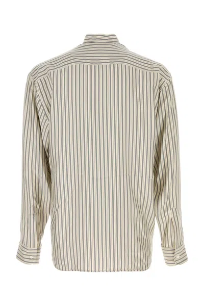 Le Kasha Embroidered Silk Aldar Shirt In Multi