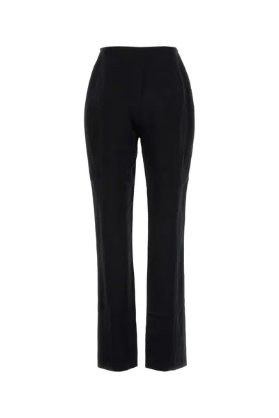 Nanushka Black Satin Pant In Black