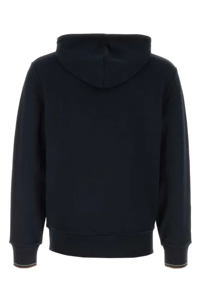 Fred Perry Fp Tipped Hooded Sweatshirt M2643 W65 In Black