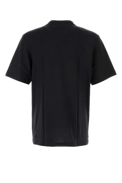 Oamc Black Cotton T Shirt In Black