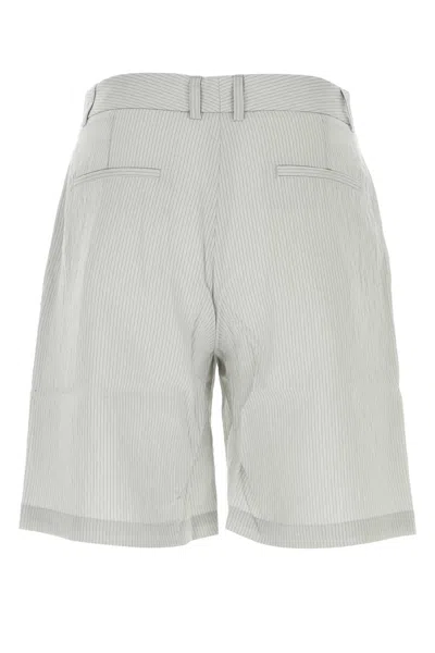 Gimaguas Embroidered Modal Blend Nicolas Bermuda Shorts In Gray