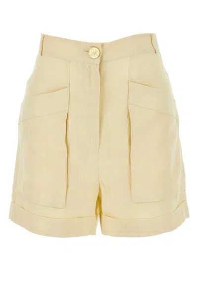 Le Kasha Shorts Ashraf In Lino Avorio Donna In Neutral