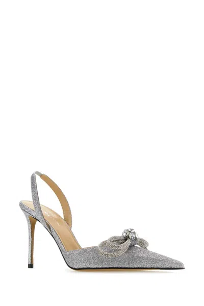 Mach&mach Silver Fabric Pumps