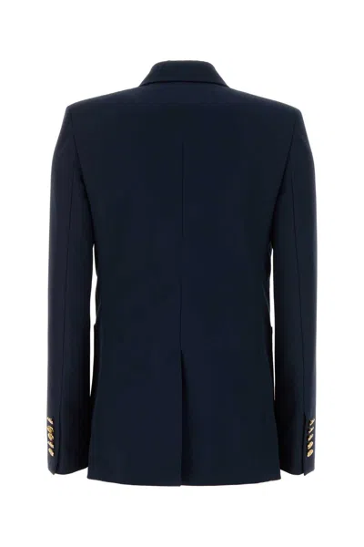 Gucci Blazer Double-breasted Gold-tone Buttons In Blue