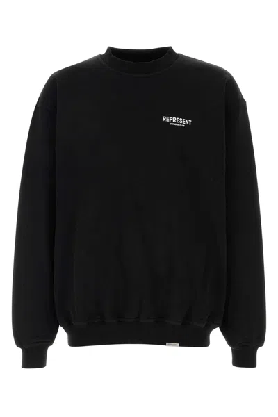 Represent Owners Club Script Sweatshirt In Black