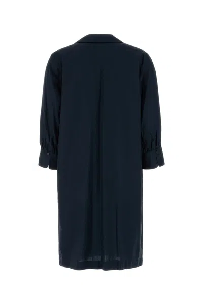 Woolrich Navy Blue Poplin Dress